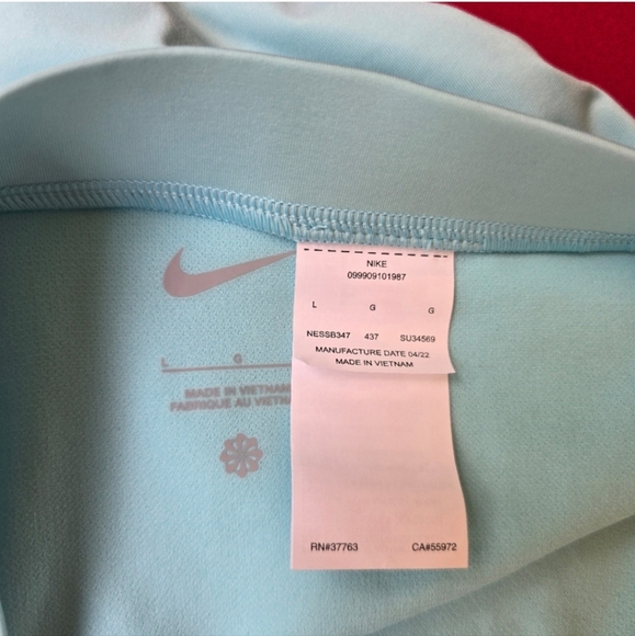 NWT Nike Swim Bikini Bottoms Size L Baby Blue Color - Picture 4 of 5